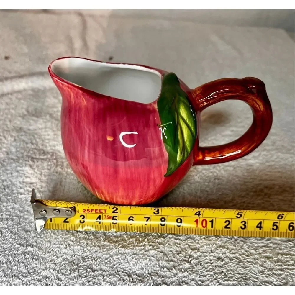 Vintage Apple Creamer Pitcher EUC